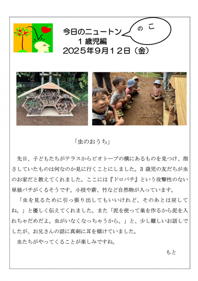 20250912「虫のおうち」
