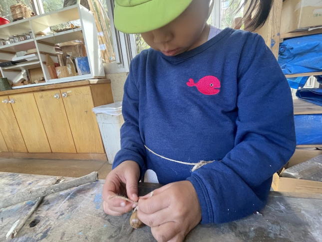 12日「どんぐりのゆきだるま」