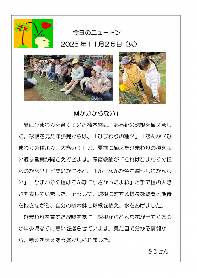 20251126「何か分からない」